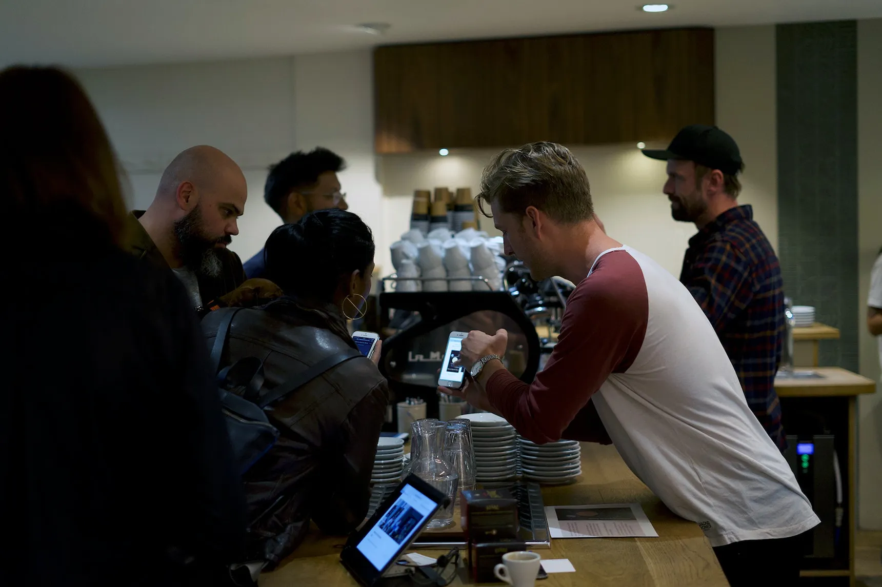 Allpress Espresso coffee tasting evening with the Flavour Finder in use